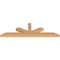 Ekena Millwork Saratoga Smooth Timber Gable Bracket, Western Red Cedar, 96"W x 28"H x 5 1/2"D x 5 1/2"F, 7/12 Pitch GBW096X28X0606SAR00SWR - alternate 2